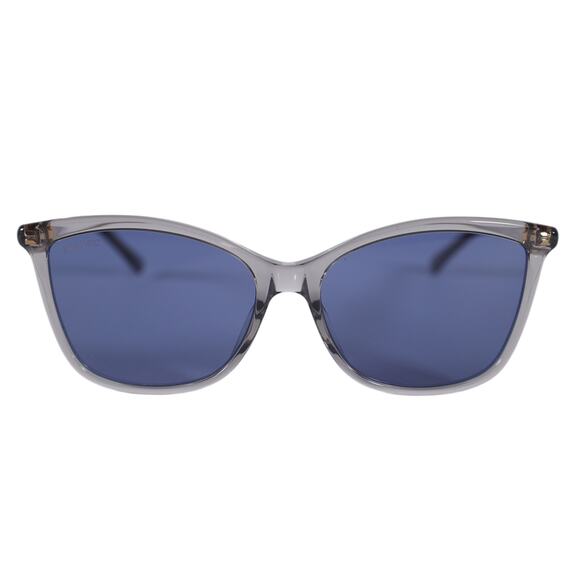 Jimmy Choo Accessories - Jimmy Choo Cat Eye Women's Designer Sunglasses - Transparent Grey / Blue - NWT